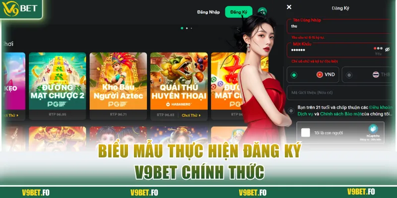 Biểu mẫu thực hiện đăng ký V9bet chính thức