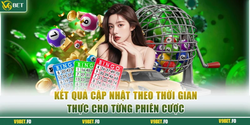 Kết quả cập nhật theo thời gian thực cho từng phiên cược