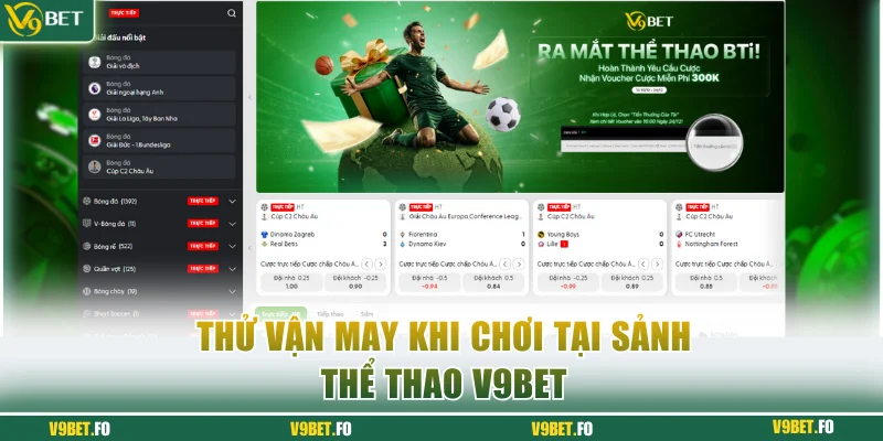 Thử vận may khi chơi tại sảnh thể thao V9bet